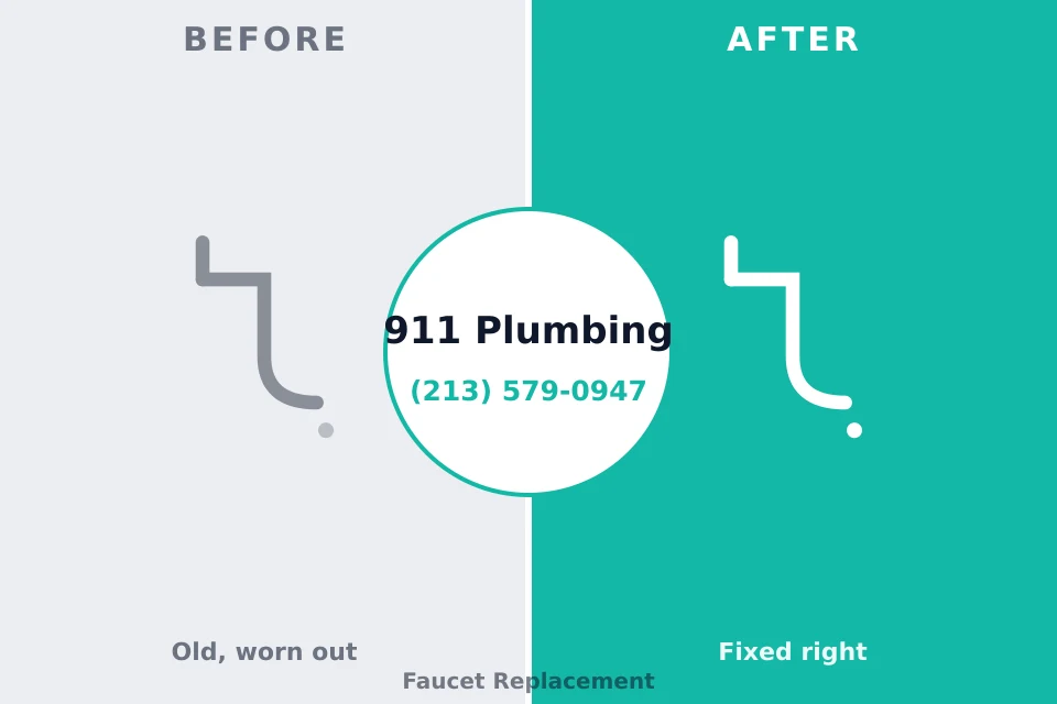 Before and after: plumbing repair Vadnais Heights, MN